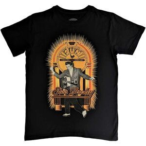 Sun Records Unisex Adult Elvis Presley Dancing Cotton T-Shirt / Black
